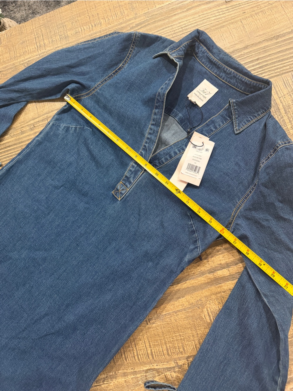 Cinq a Sept Ruisseau Denim Dress. - Picture 5 of 8
